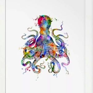 Acuarela Arte Poster Print